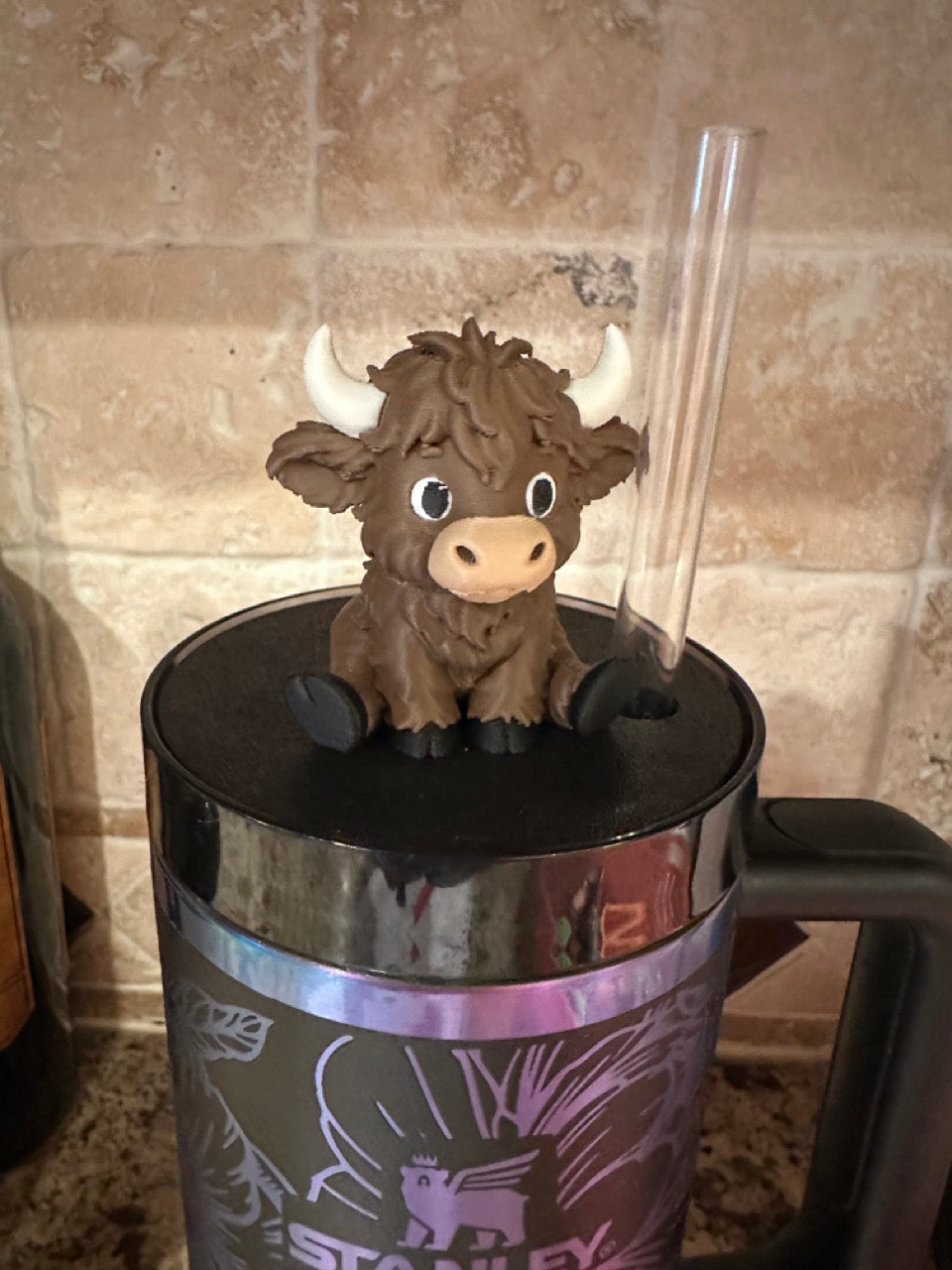 Tumbler Topper: Highland Cow