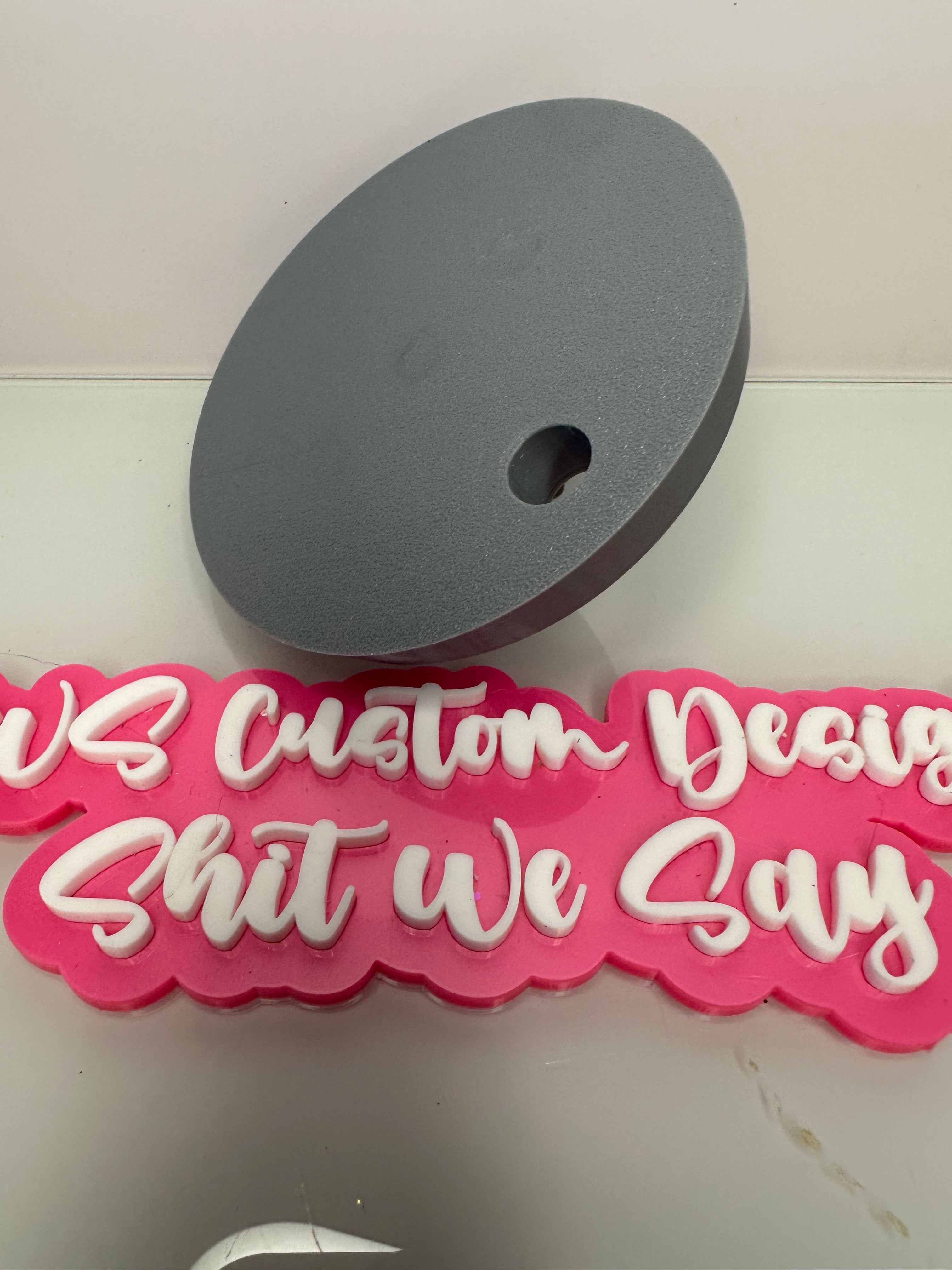 Tumbler Toppers: BASE ONLY for 20, 30, or 40 oz Stanleys, SSD Grippy 30, 40 oz TM Big Bettys, or 40 oz MT White Sub