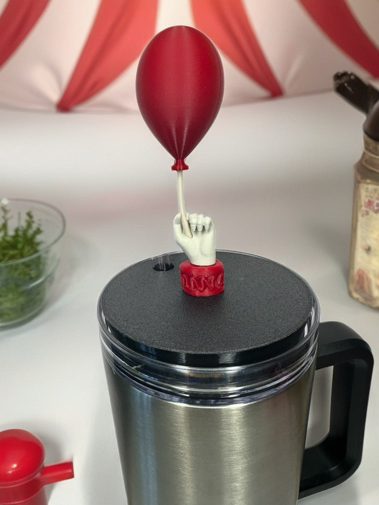 Tumbler Toppers: P Wise with Red Balloon