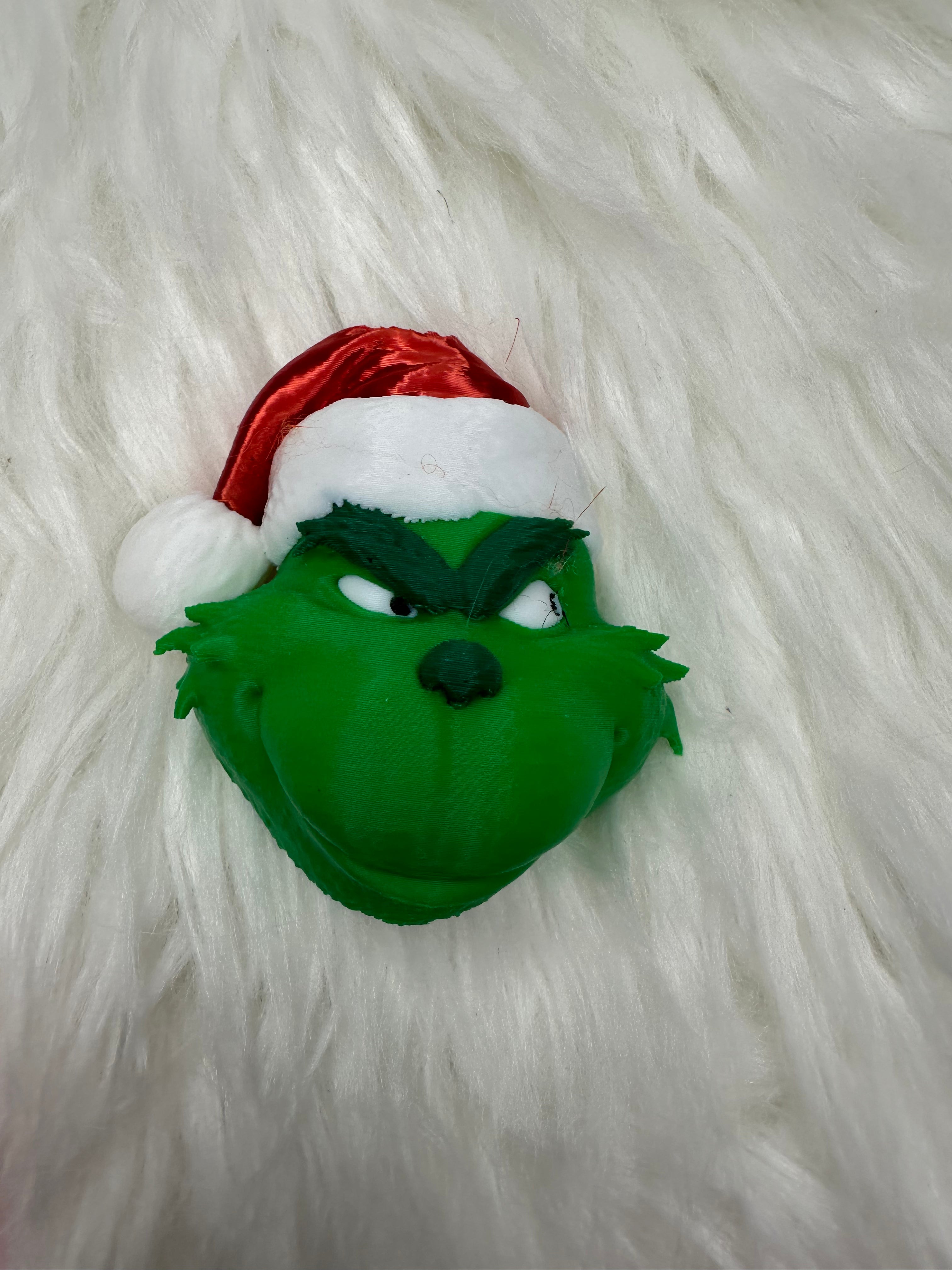 Tumbler Garnish: Green Christmas Guy Pink or Red Hat