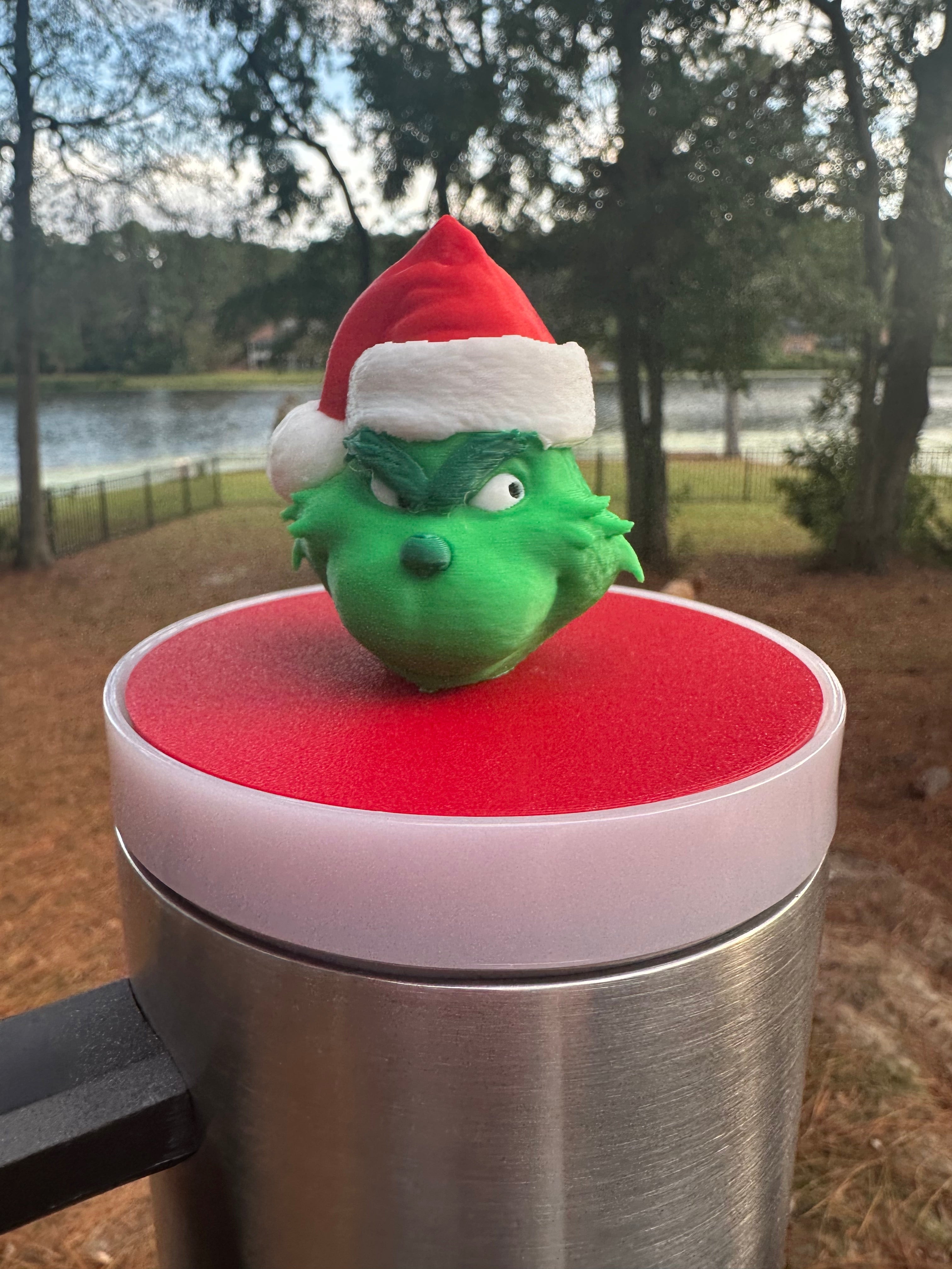 Tumbler Toppers: Grinch Head