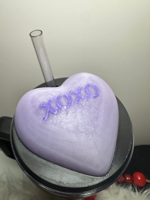 Tumbler Toppers: Valentine Puffy Hearts Light Up/Glow Customize