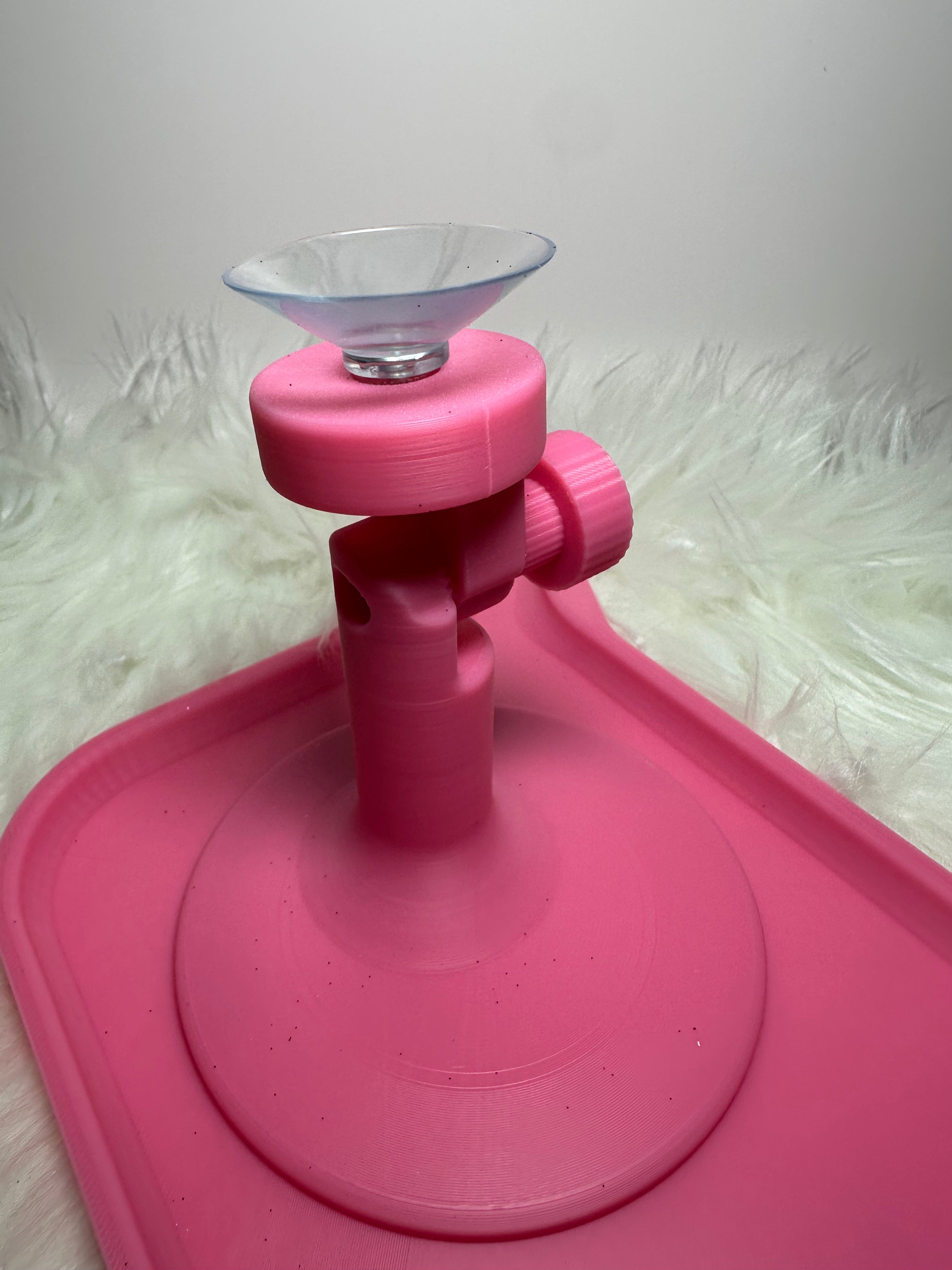 Amazing Accessory Holder with Suction Cups and Glitter Tray