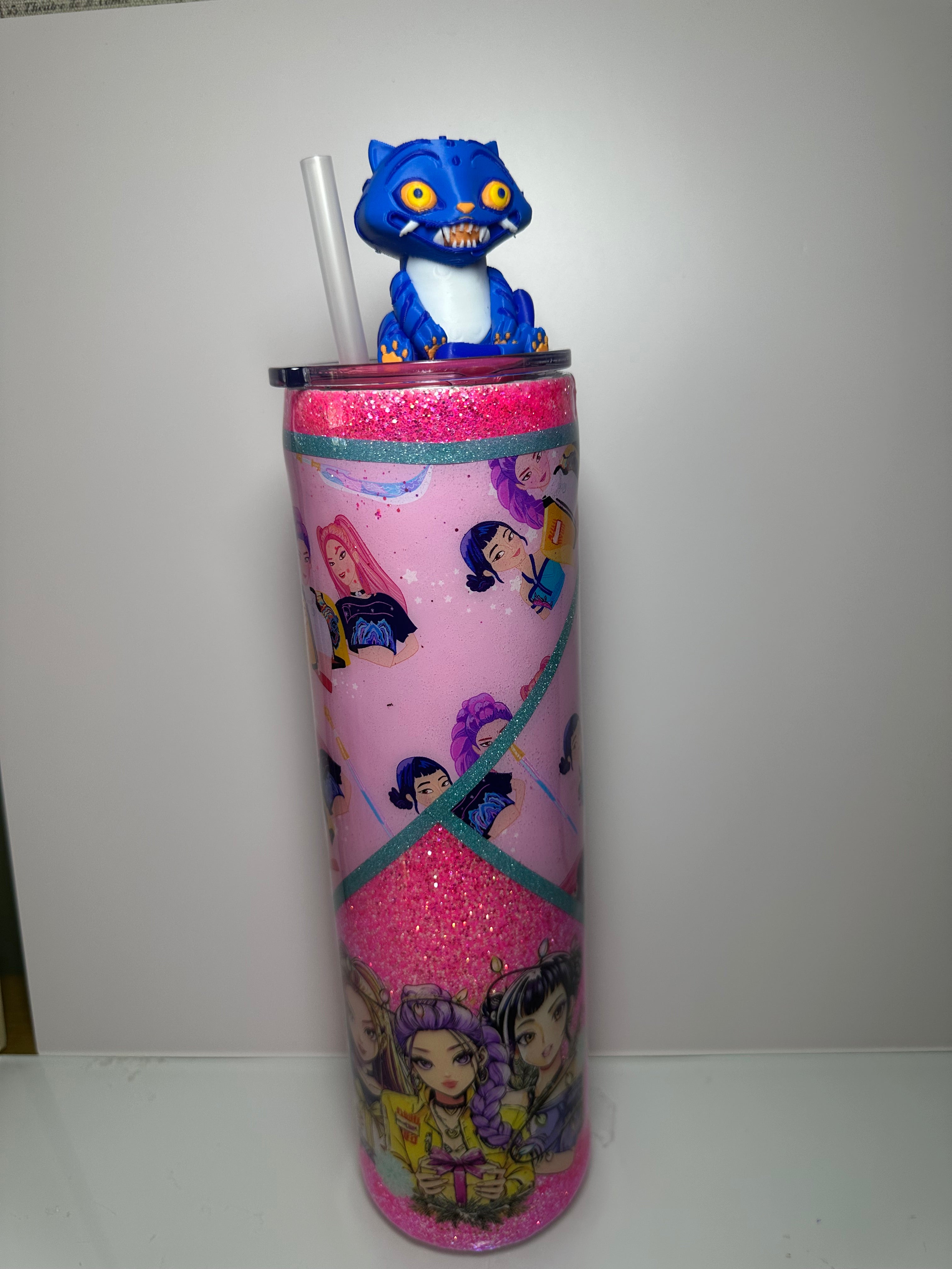 32 oz Kpop Huntrix with Derpy Tumbler Topper Tumbler
