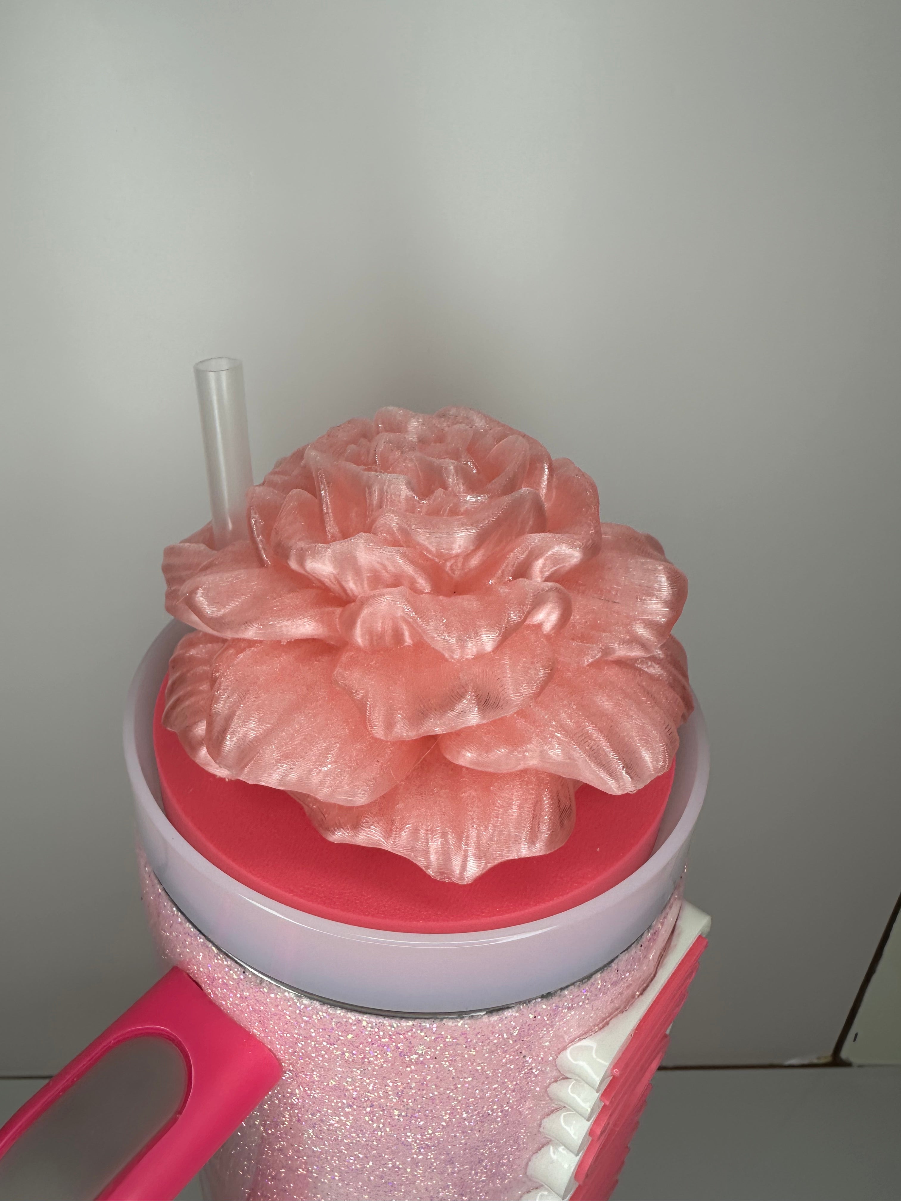 Tumbler Toppers: Peony