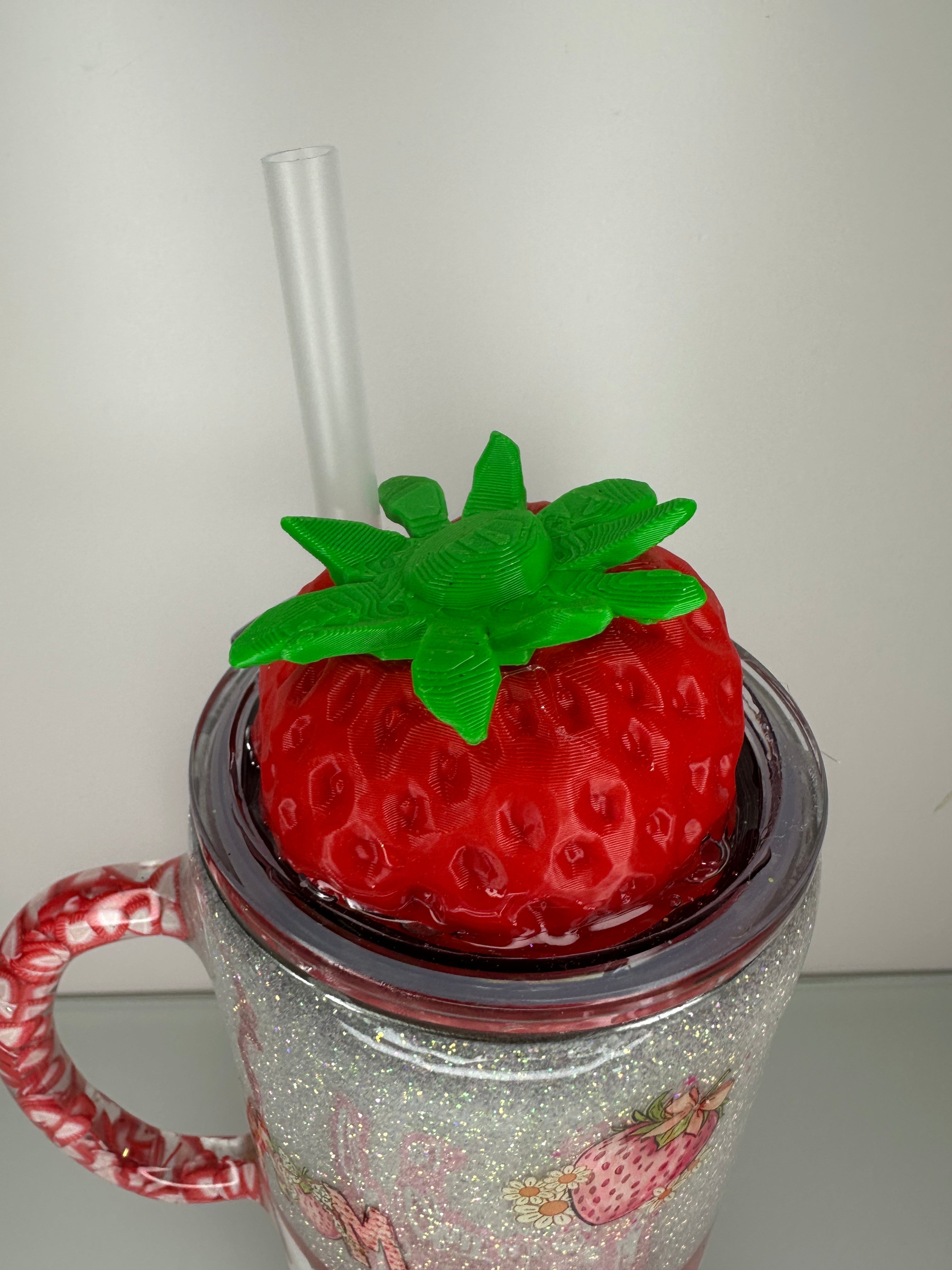 Tumbler Toppers: Strawberry