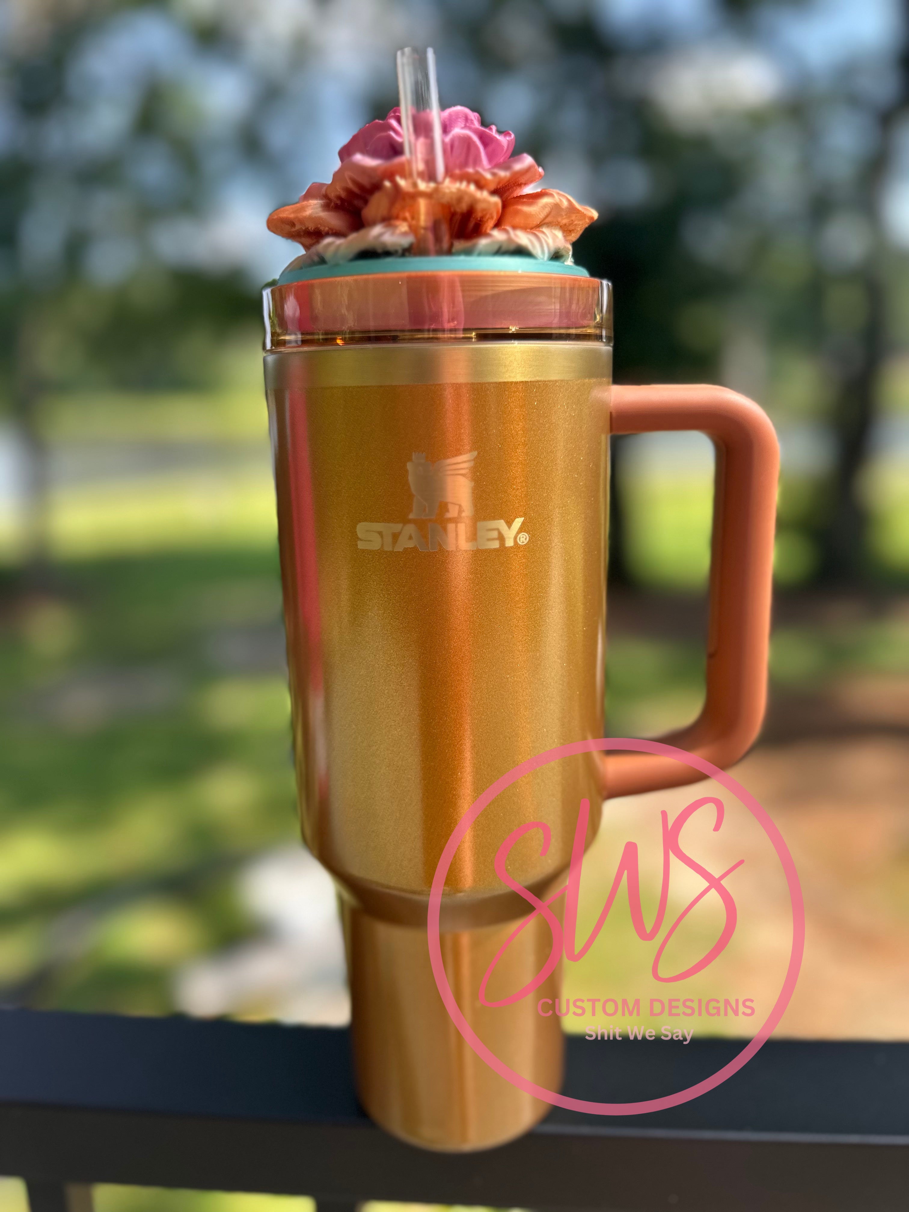 Tumbler Toppers: Peony