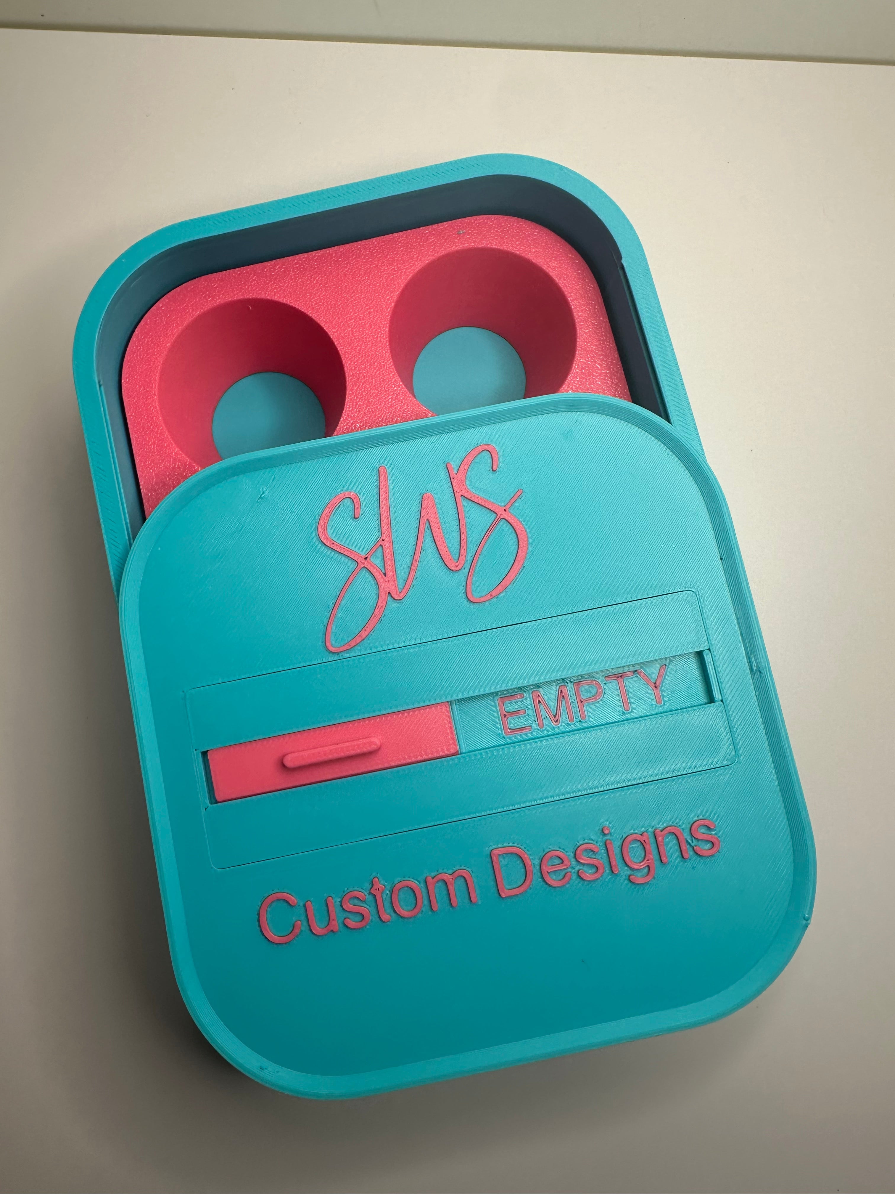 UV Resin Holding Box - WITH LID and Full/Empty slider