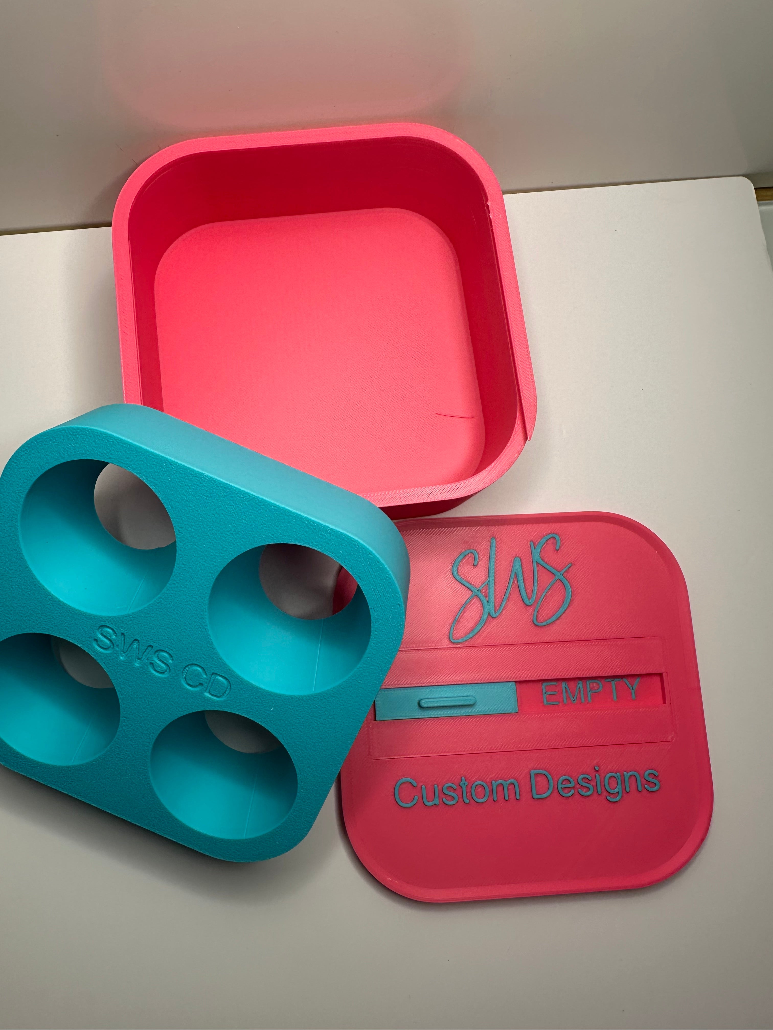 UV Resin Holding Box - WITH LID and Full/Empty slider
