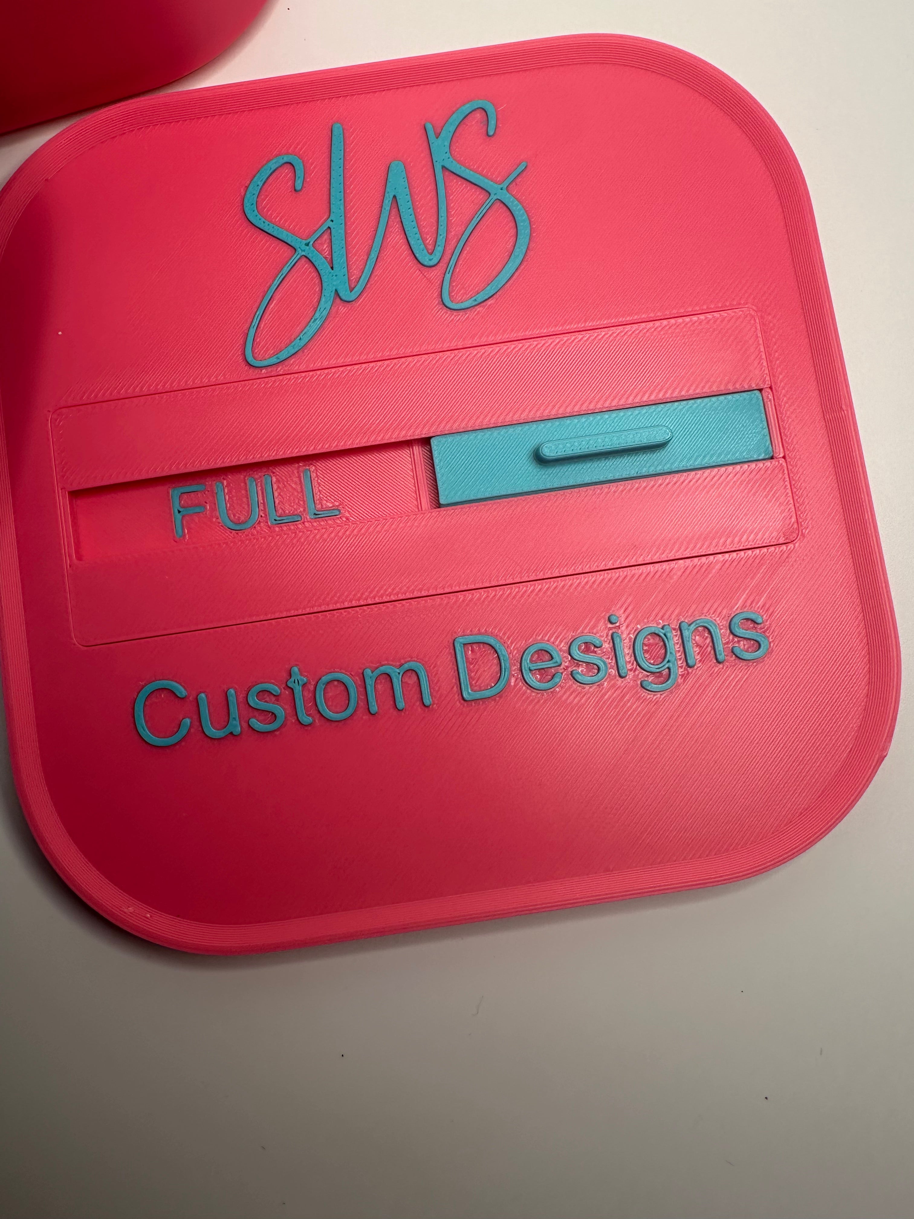UV Resin Holding Box - WITH LID and Full/Empty slider