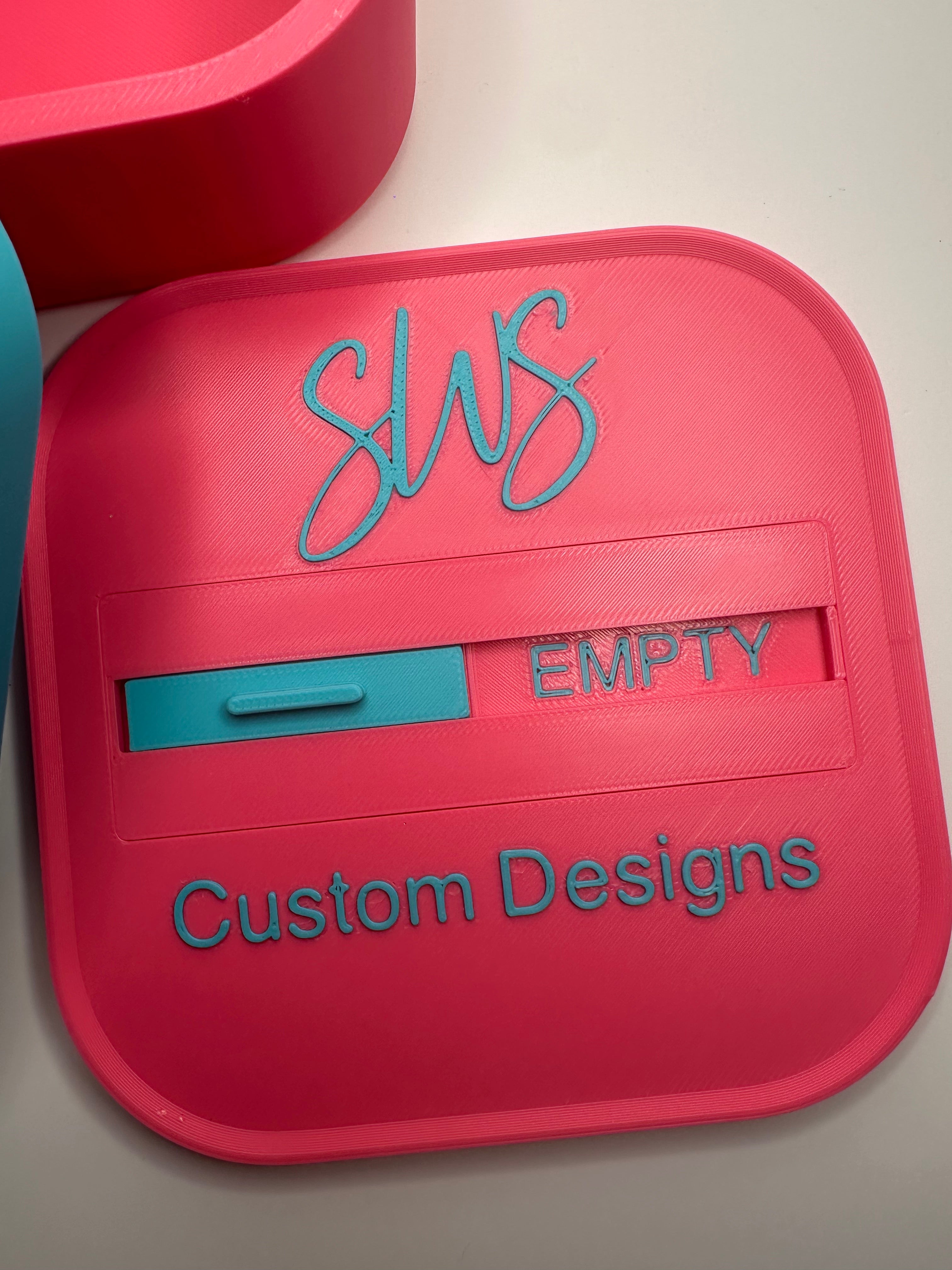 UV Resin Holding Box - WITH LID and Full/Empty slider