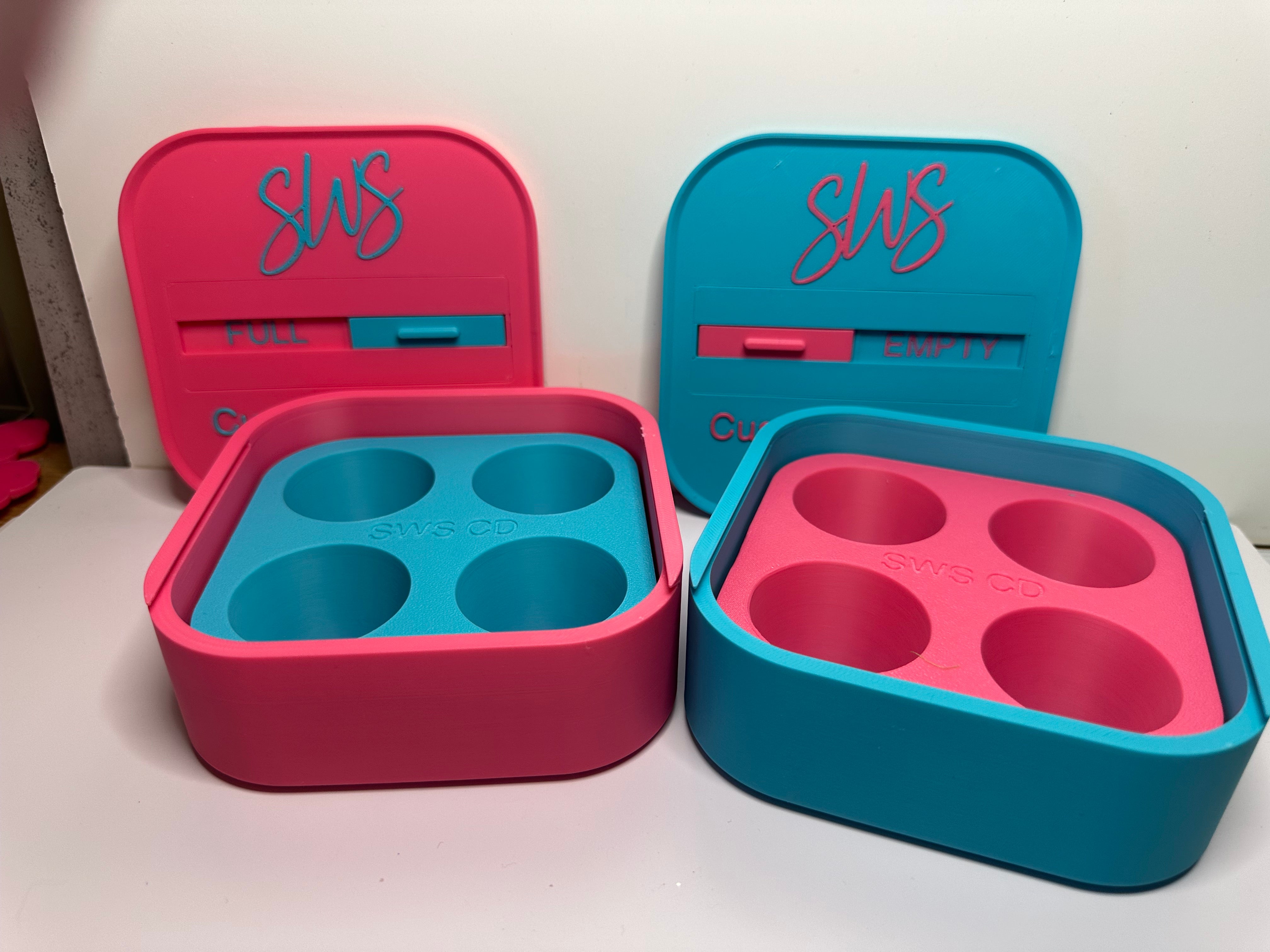 UV Resin Holding Box - WITH LID and Full/Empty slider
