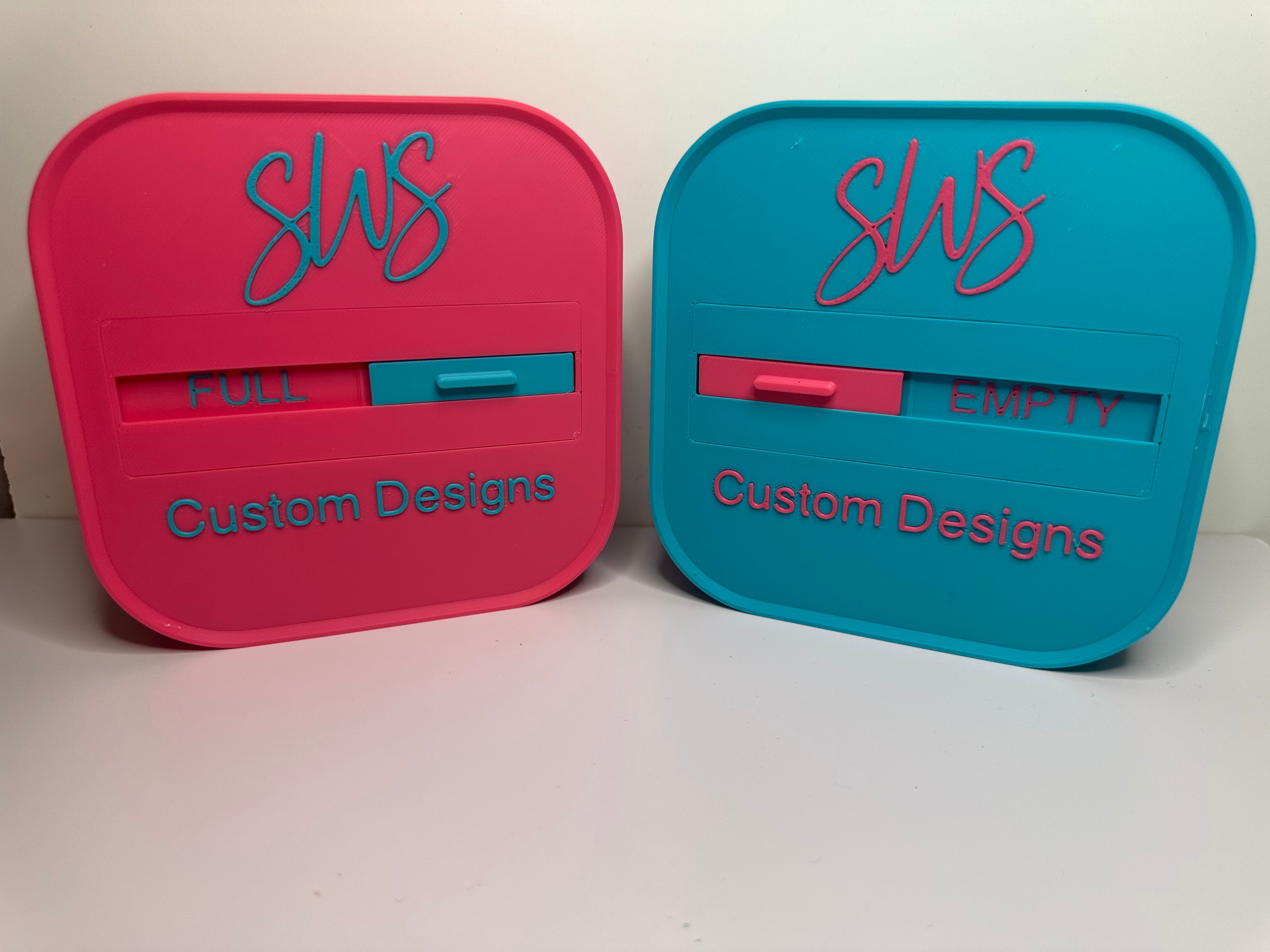 UV Resin Holding Box - WITH LID and Full/Empty slider