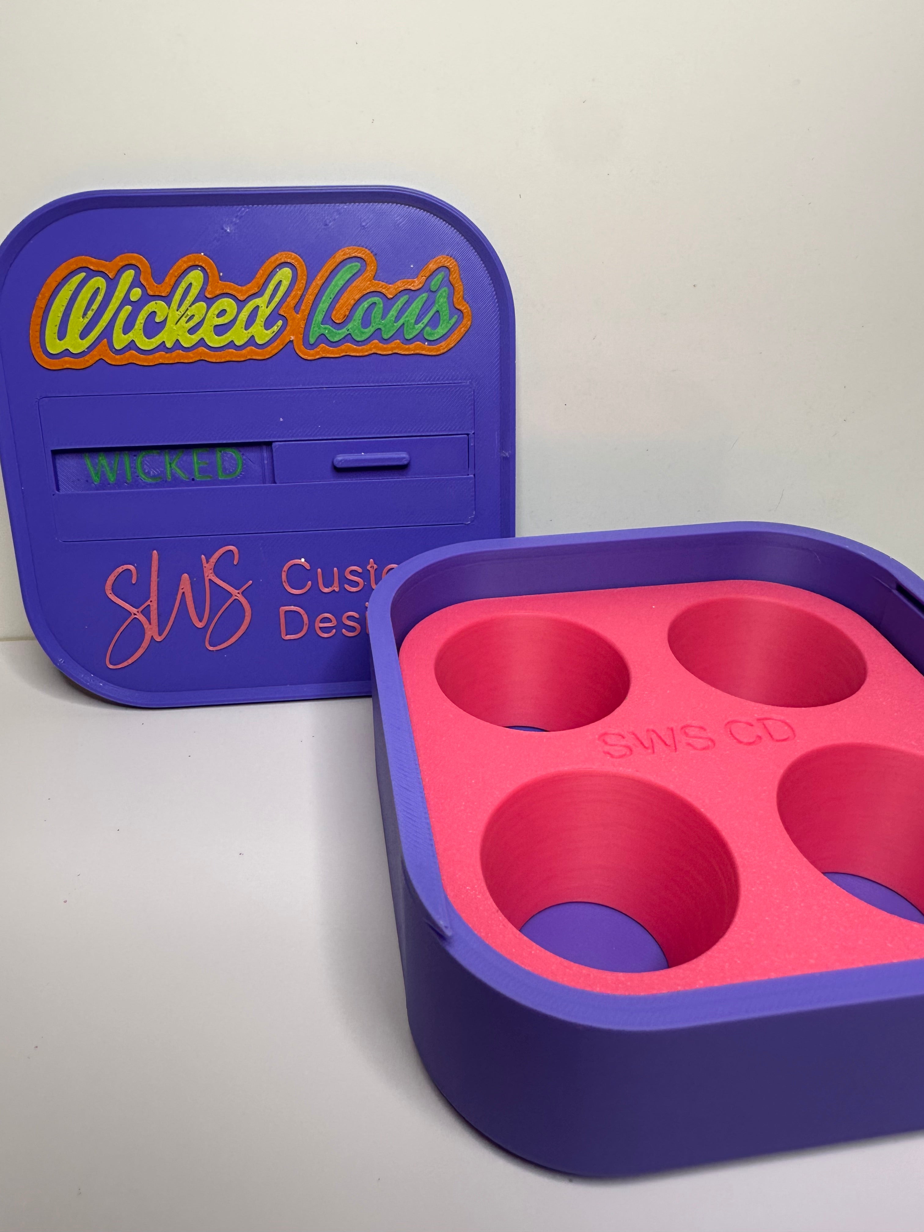 UV Resin Holding Box - WITH LID and Full/Empty slider