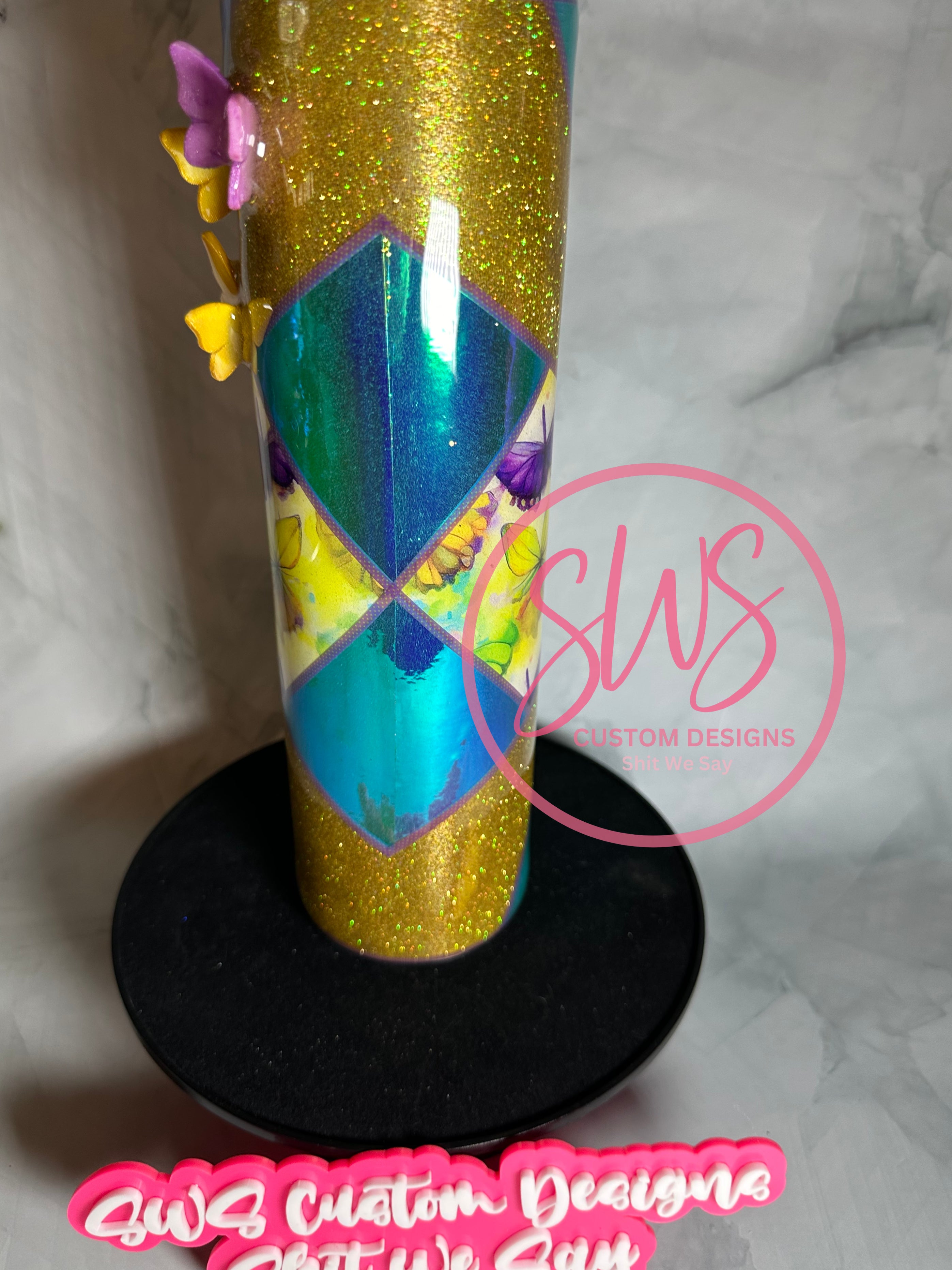 32 oz Butterfly 3D Tumbler