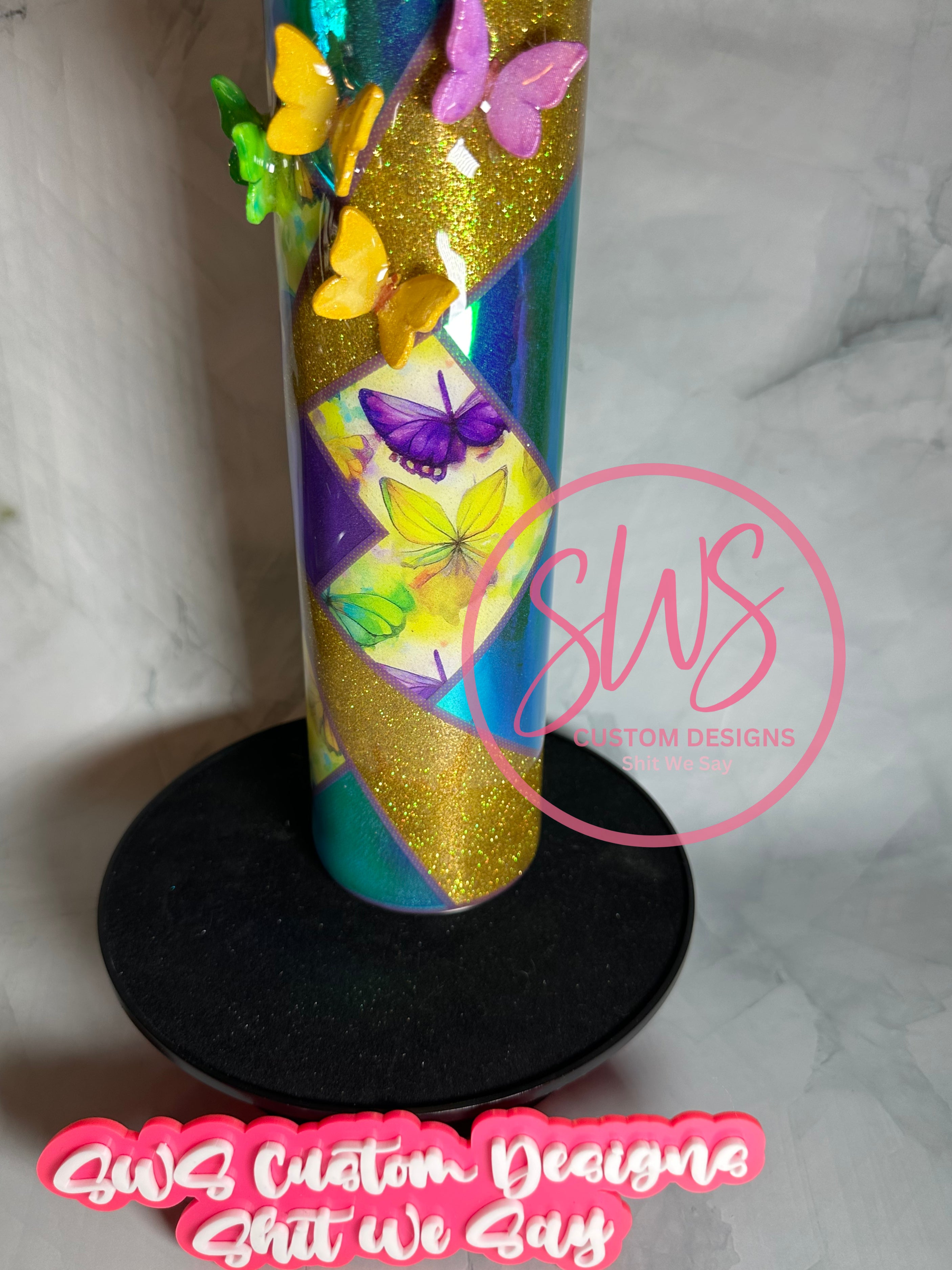 32 oz Butterfly 3D Tumbler