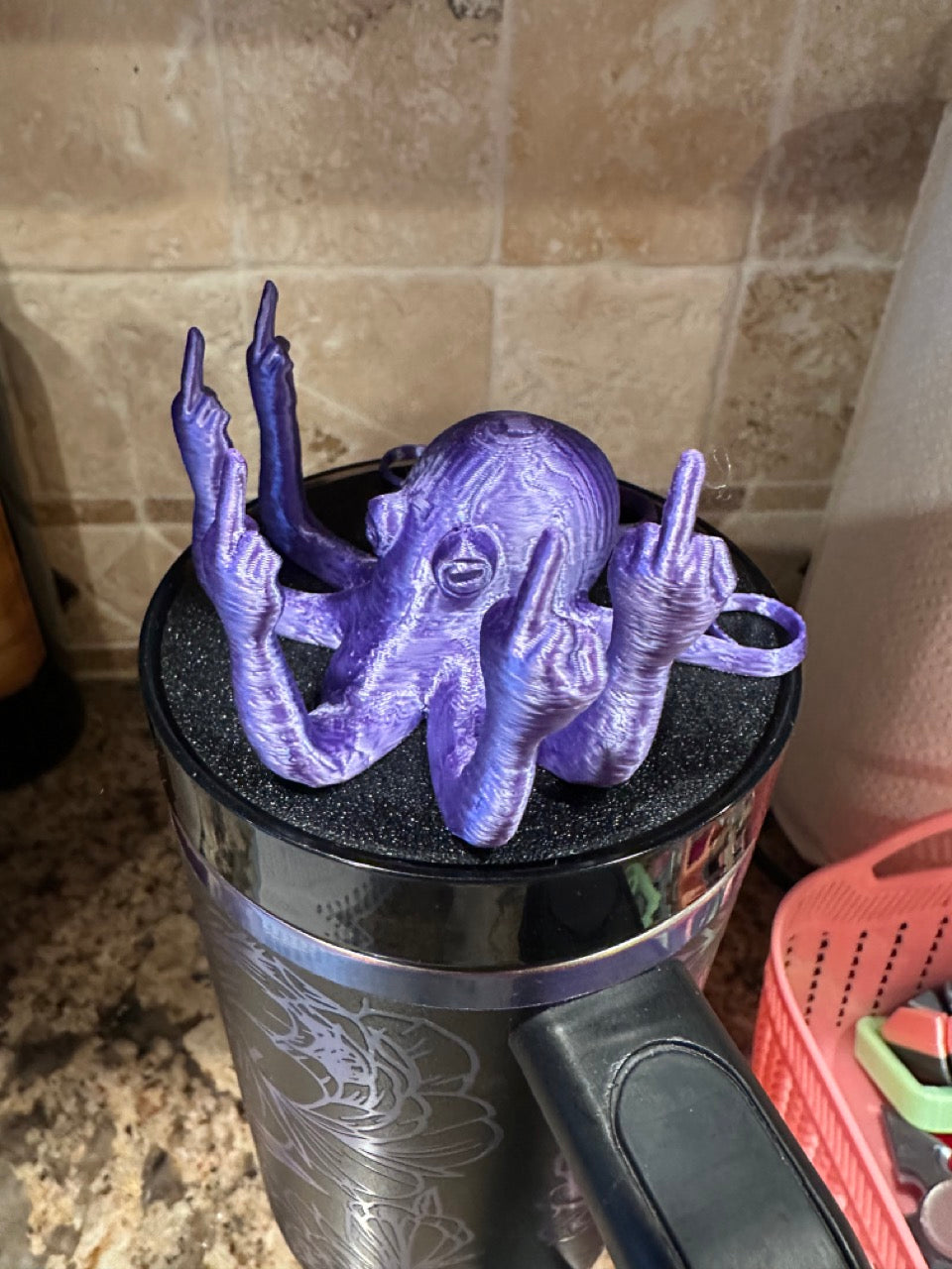 Tumbler Topper: Fuckoctopus
