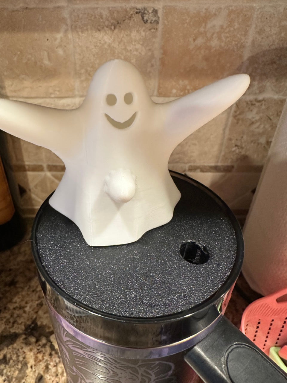 Tumbler Toppers: Frisky Ghost