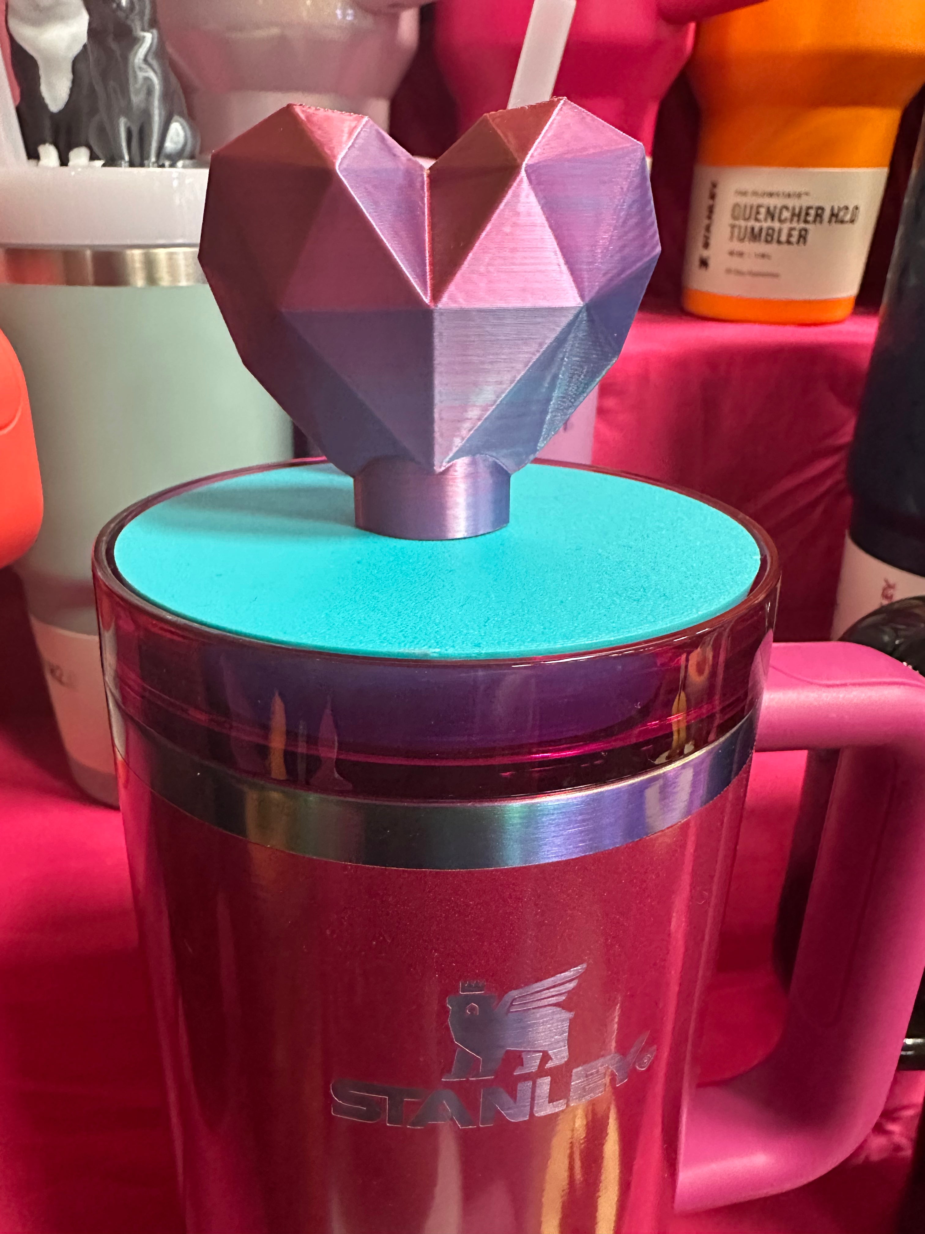 Tumbler Toppers: Jewel Hearts - Crafting with Mindy