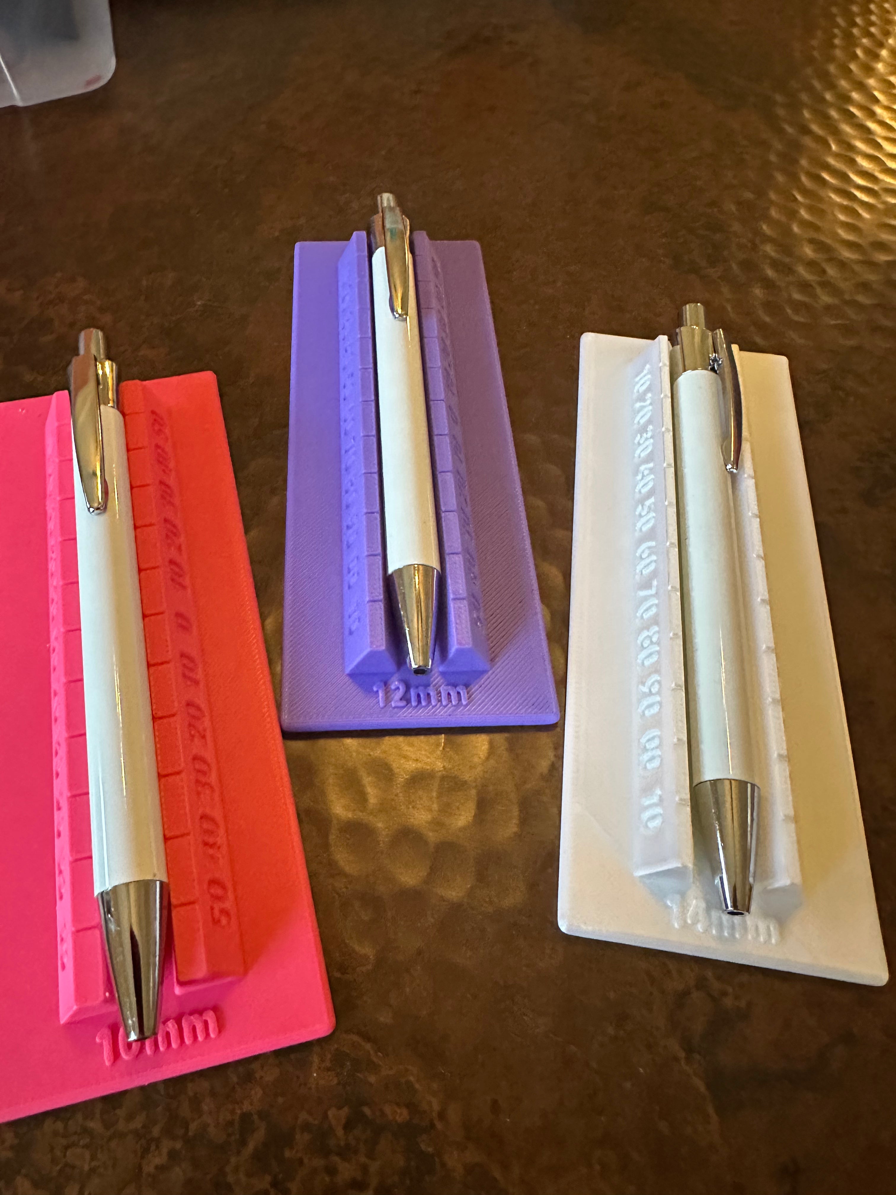 Pen Cradles for Zipper and Decal Placement