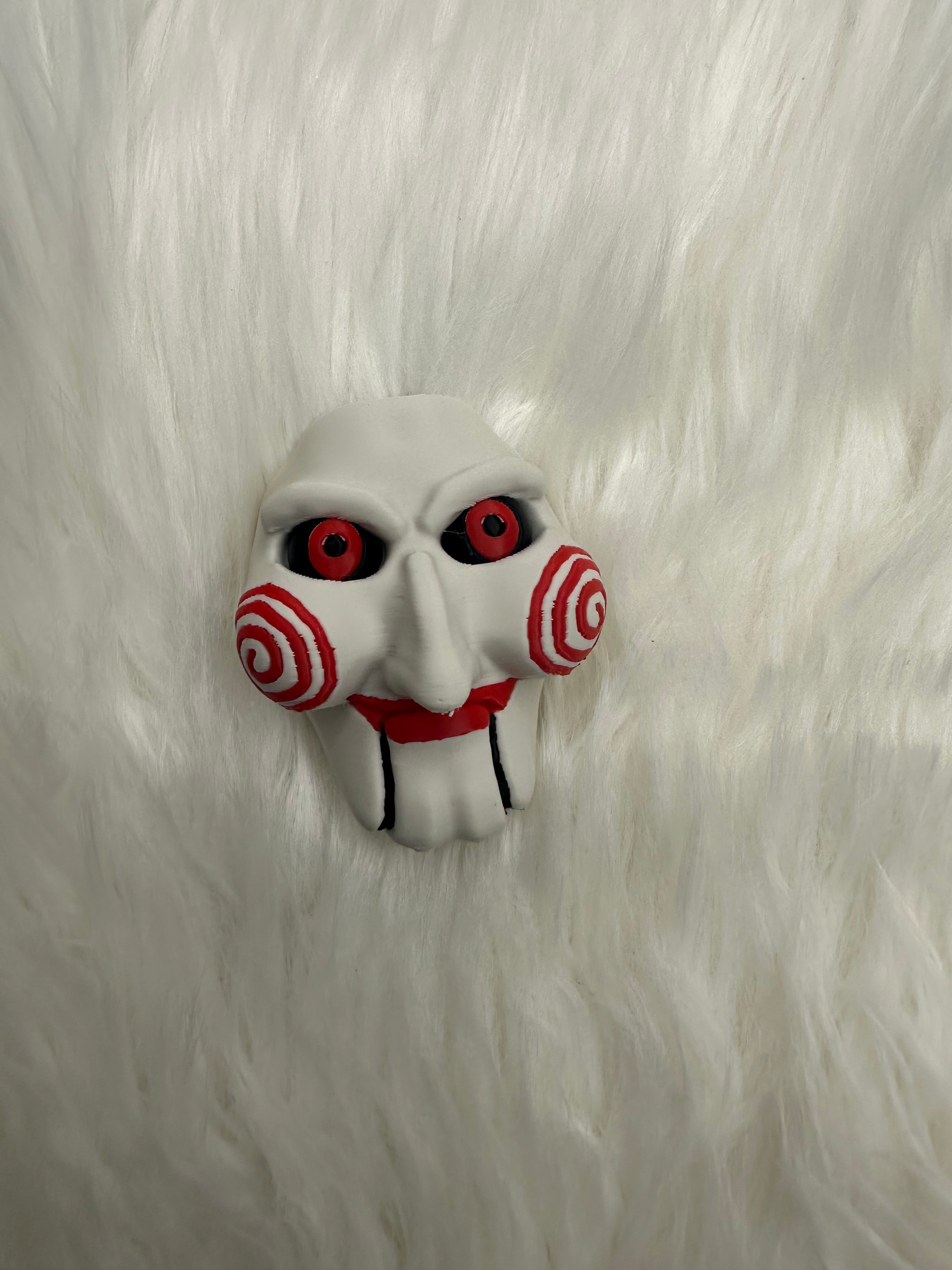 Tumbler Garnish: Billy the Puppet Jigsaw Saw
