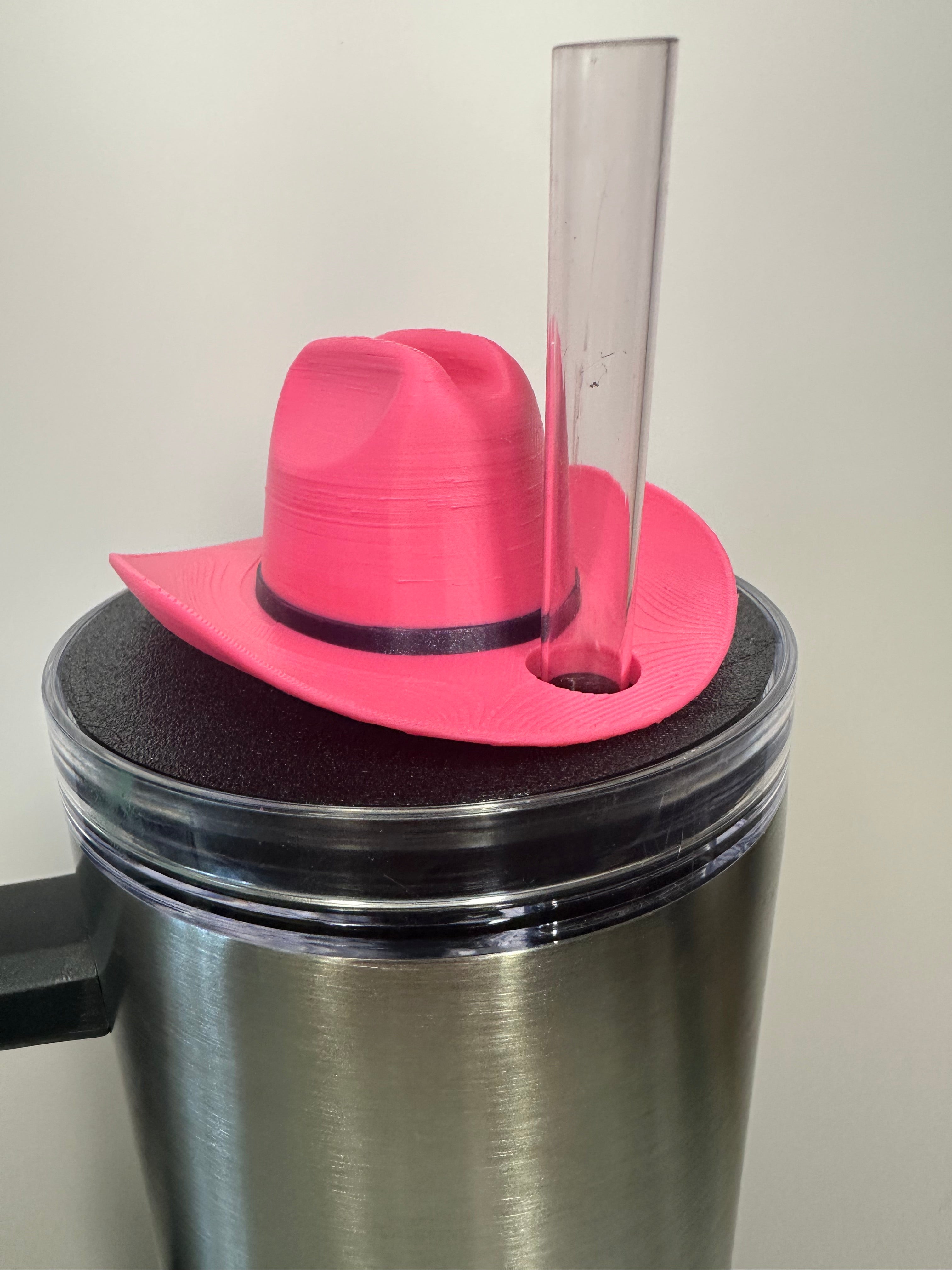 Tumbler Toppers: Cowboy Cowgirl Hat for 40 oz Stanley Tumbler
