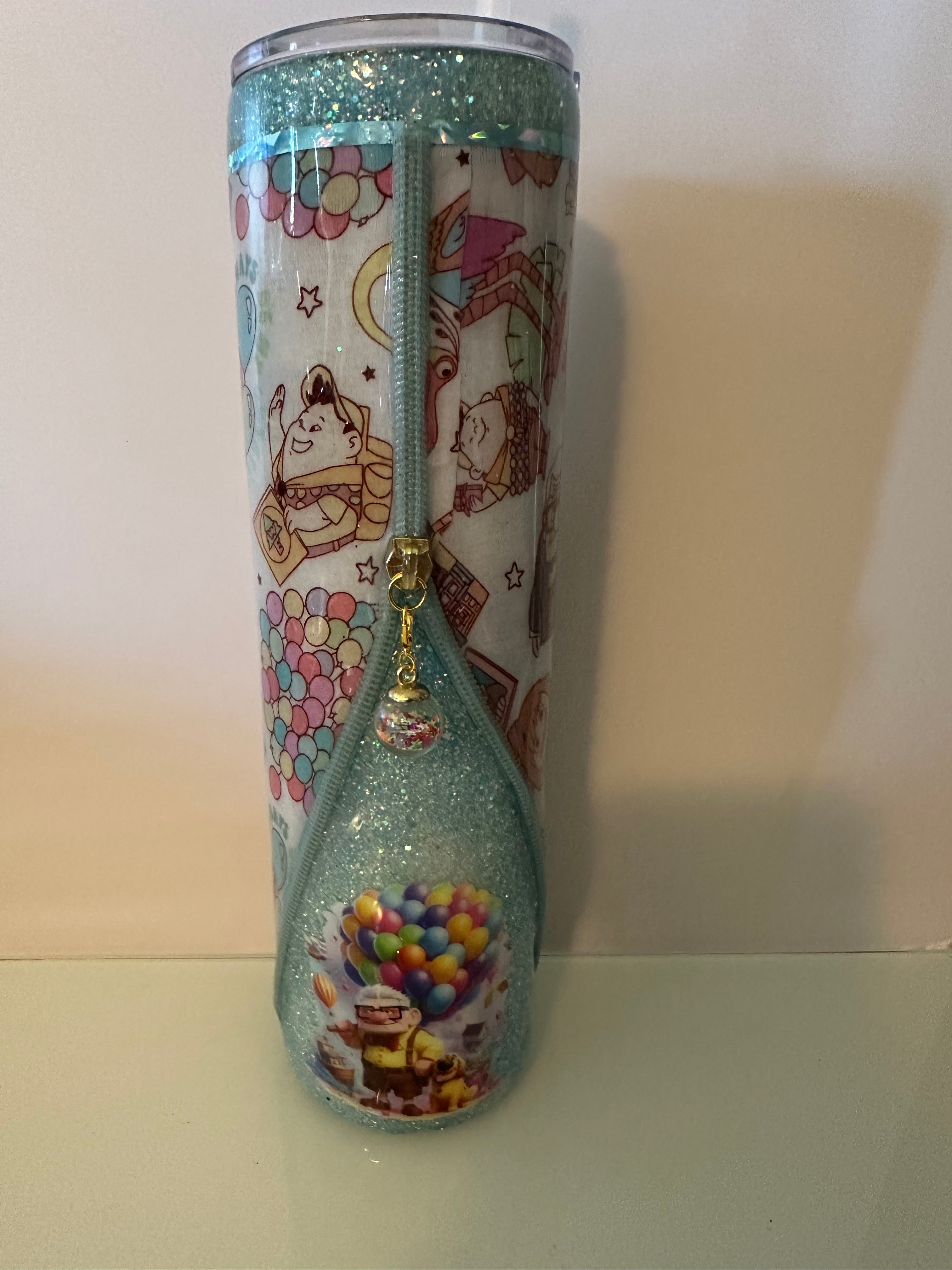 32 oz Tumbler Up Dug Balloons Zipper