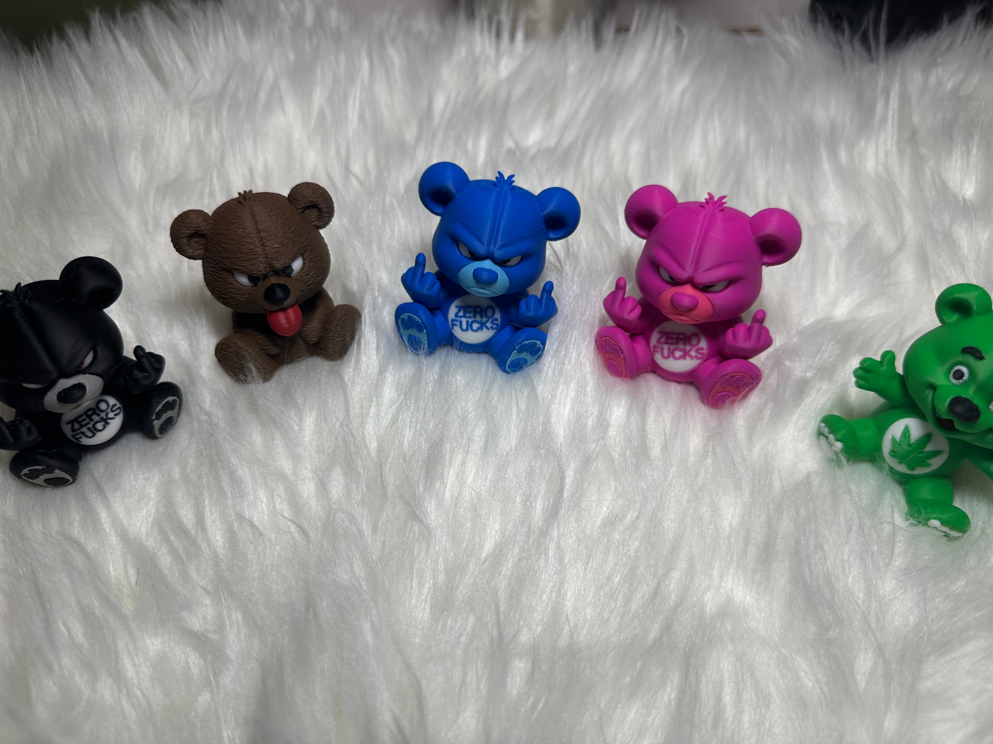Tumbler Toppers: Swearing Bears