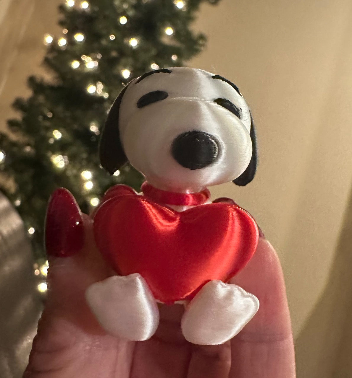 Tumbler Topper: Snoopy with heart