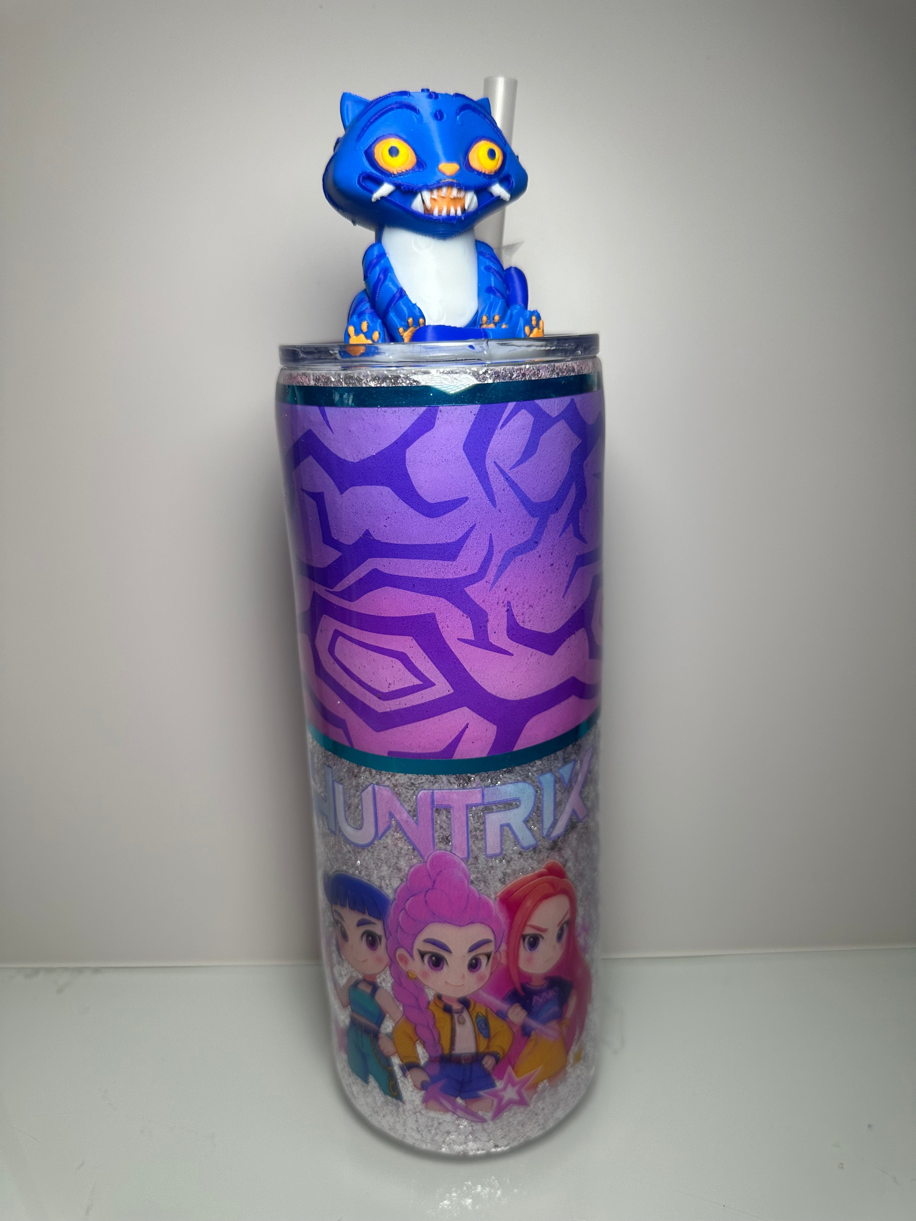 24 oz Kpop Demon Hunter Huntrix Tumbler with Tumbler Topper