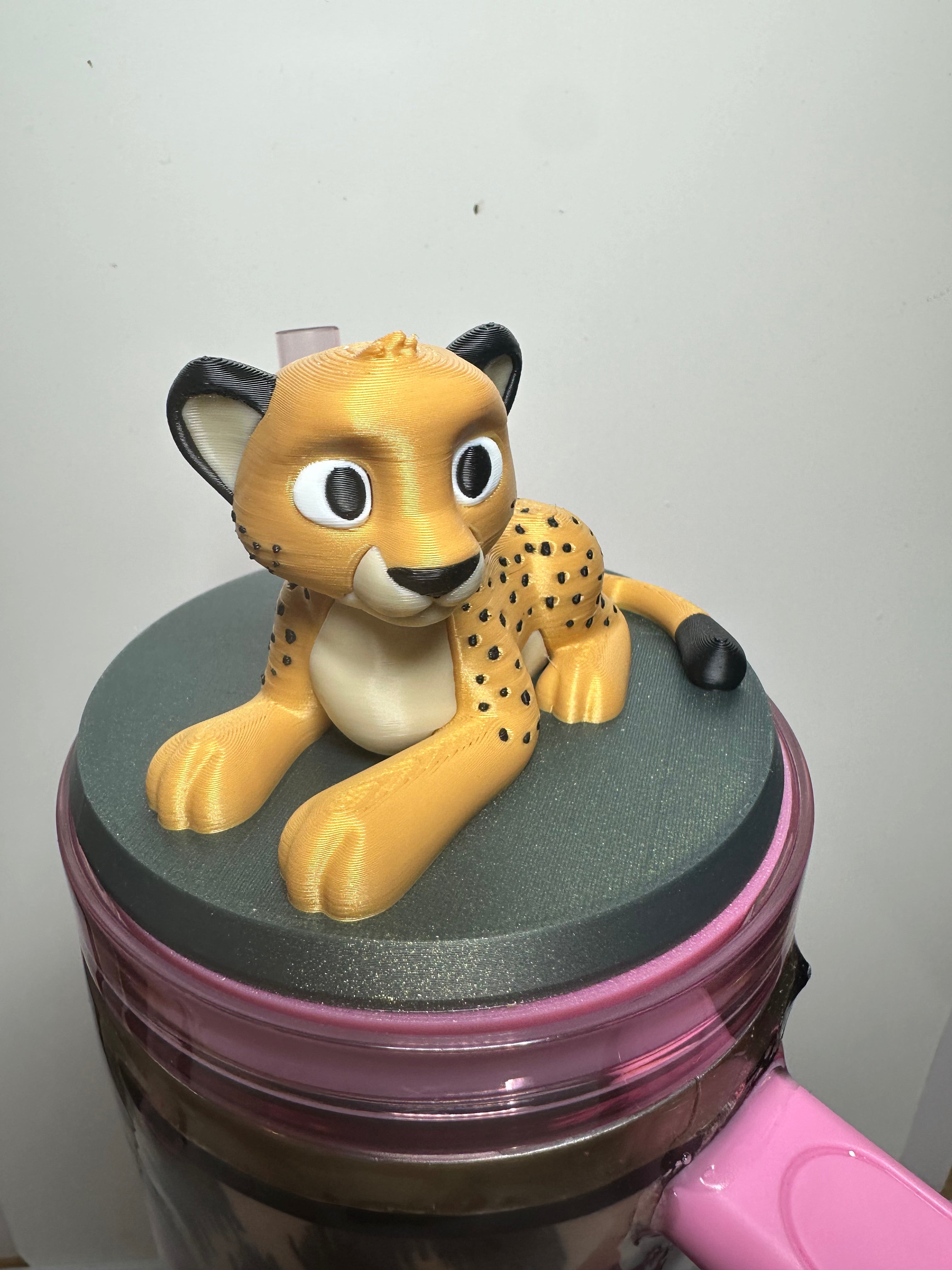 Tumbler Toppers: Cheetah