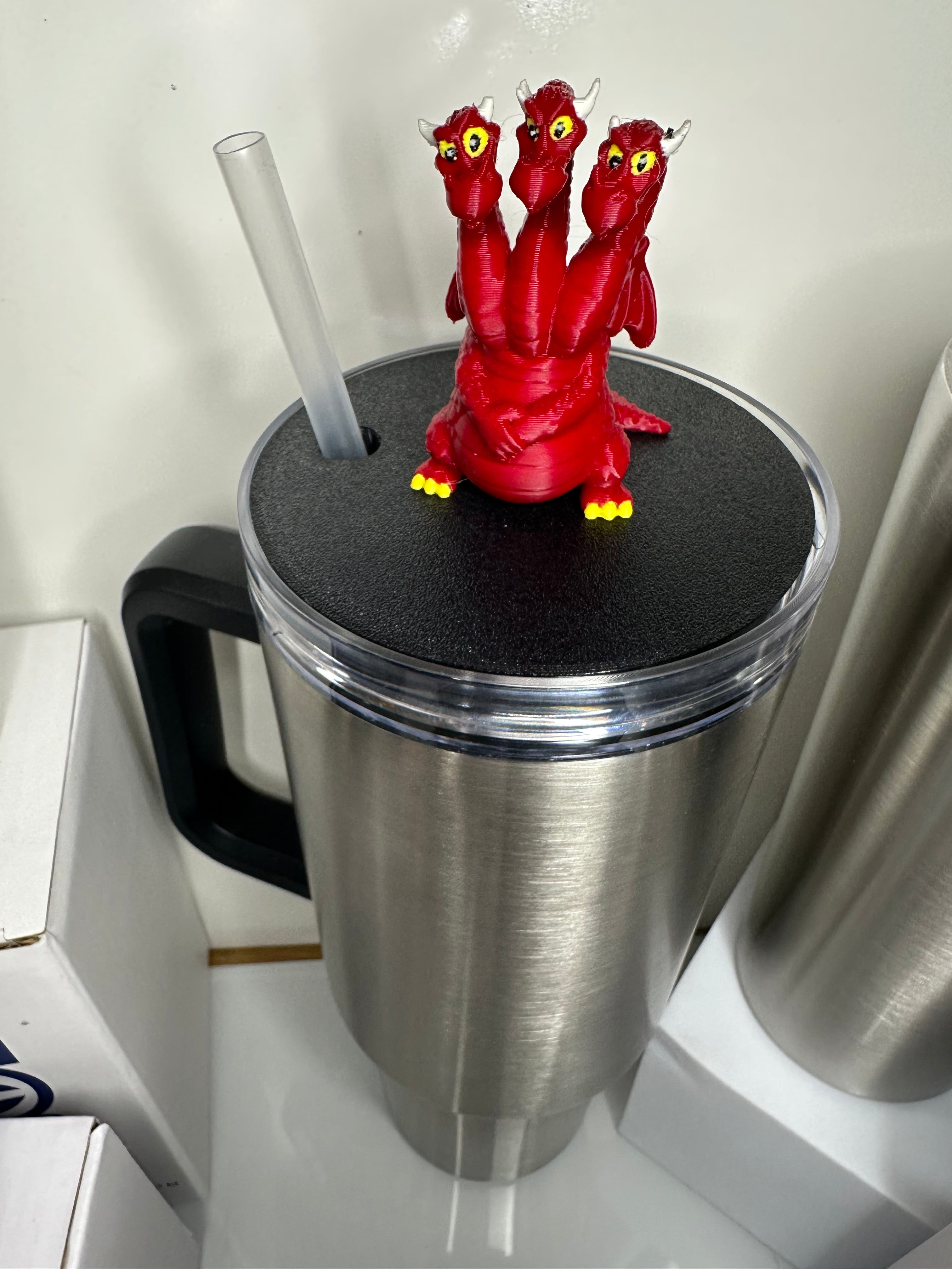 Tumbler Toppers: Three Headed Dragon