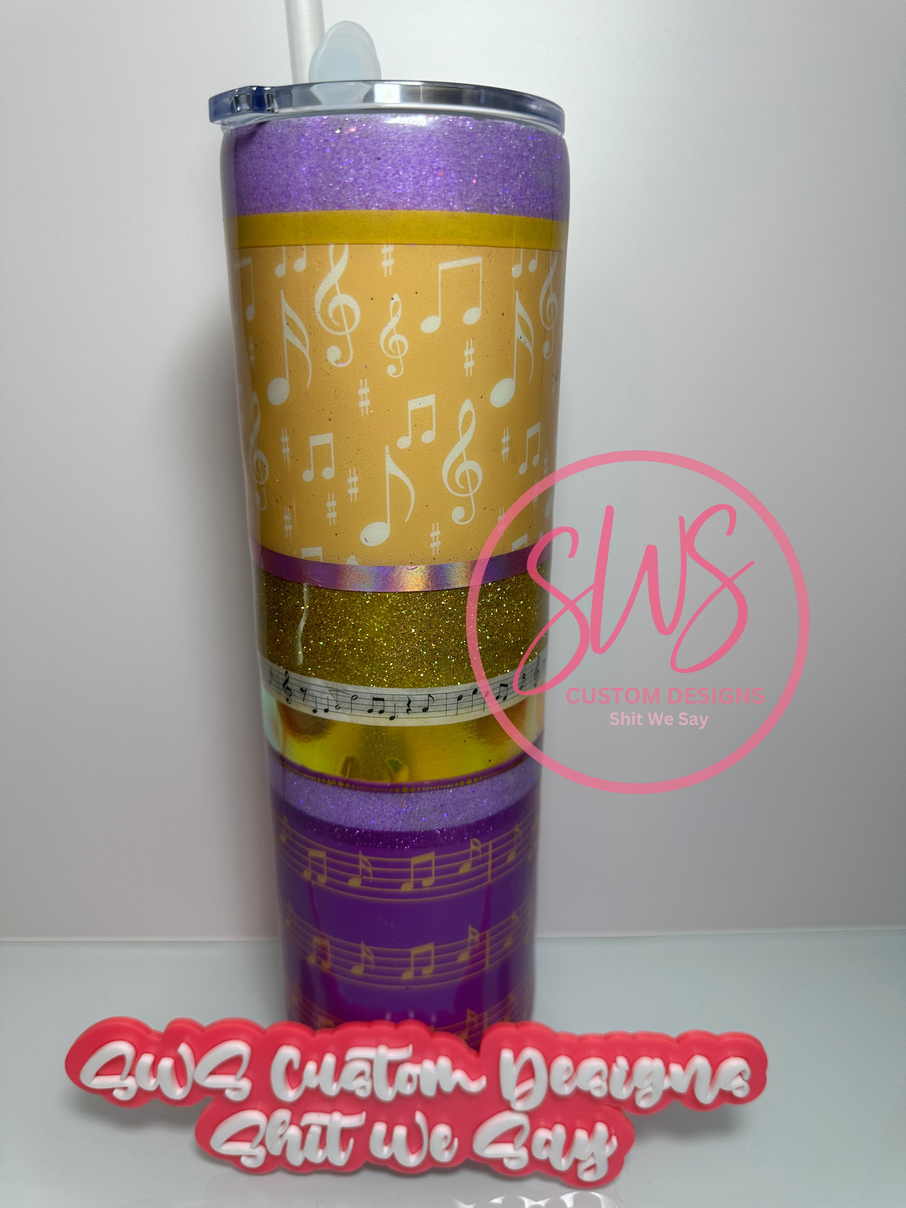 32 oz Music Notes Tumbler